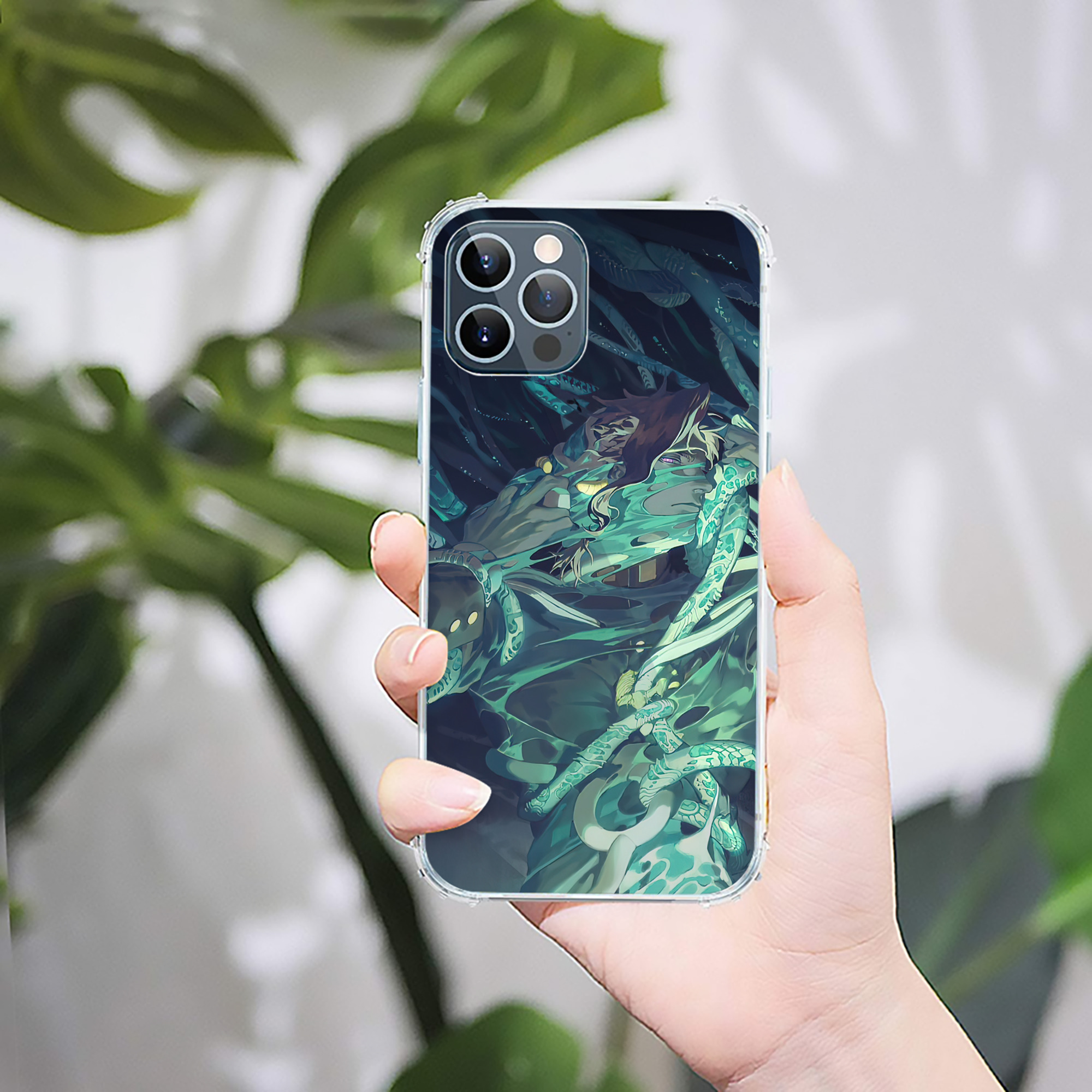 （画像用） ジョジョの奇妙な冒険 JoJo's Bizarre Adventure 【iPhone 12シリーズ対応】透明スマホケース（クリアソフトケース）